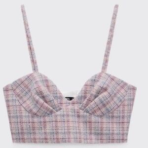Tweed Zara Crop Bralette
